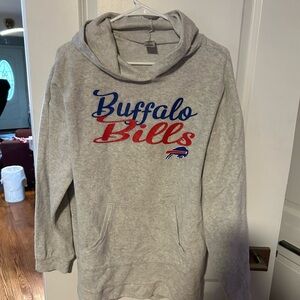 Bills NFL Team Apparel Gray Hoodie